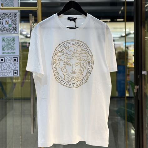 versace collection medusa circle sweatshirt|versace crystal medusa t shirt.